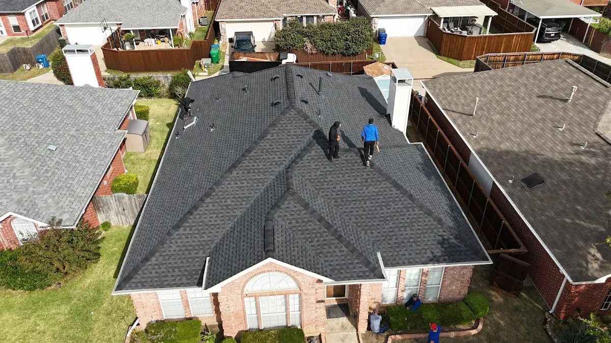 Slate & Tile Roof Repair work in progress on a Perth Amboy property